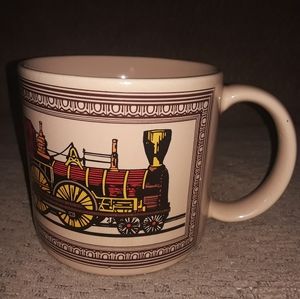 Steam Engine Train Locomotive Coffee Tea Mug Cup by Chaps Made in Japan Vintage